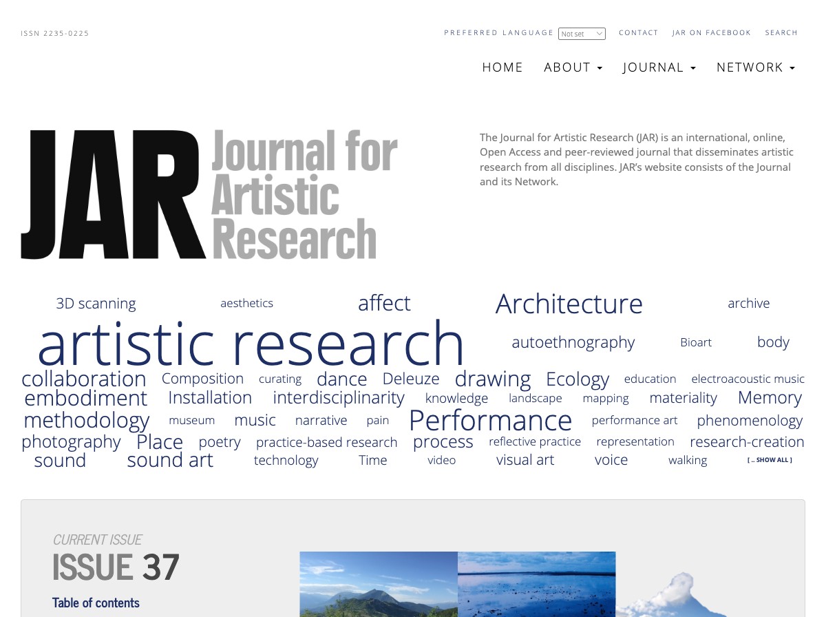 Journal for Artistic Research